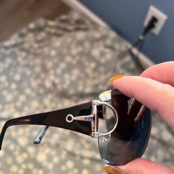 Gucci Sunglasses Vintage Rimless and Case - Picture 9 of 11